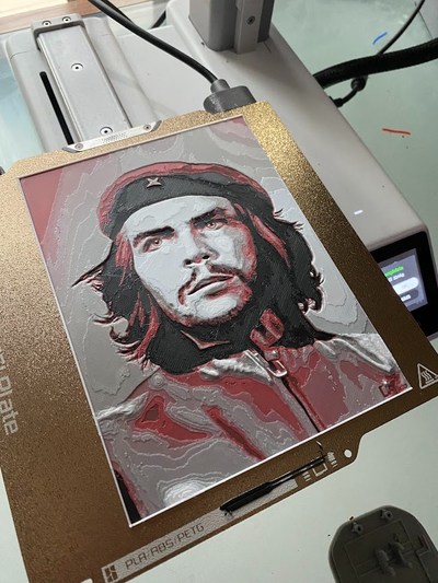 che guevara forge chapeaux by elio196721 art 2d 3d print model - Mito3D