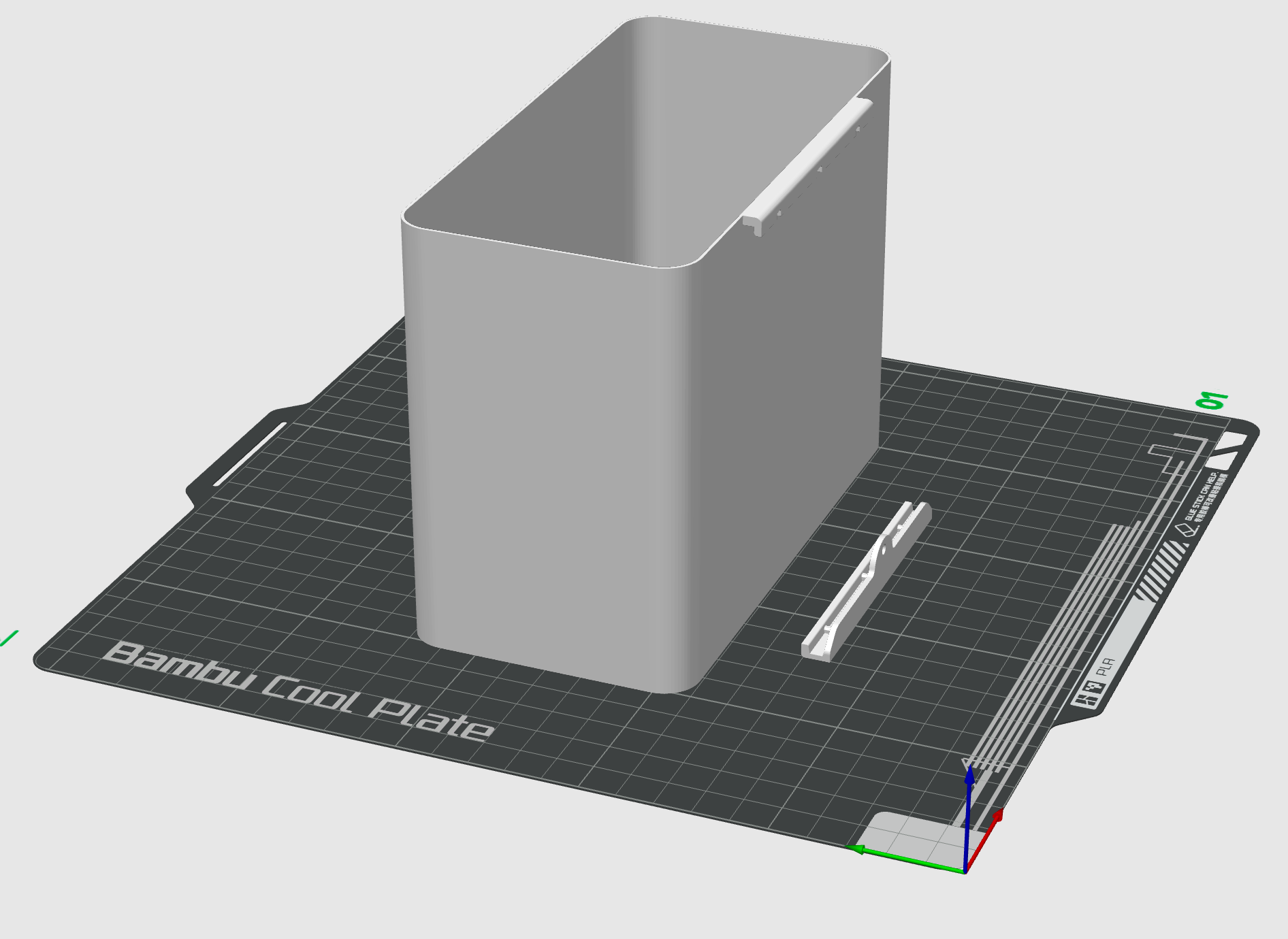 bambulab x1 x1c desperdício caixa by karl xxx 3d impressora acessórios bin 3D print model - Mito3D