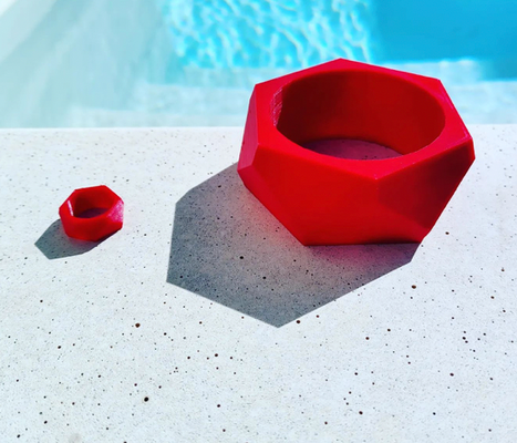 geometric bracelet ring by 3dfashionfreak fashion jewelry 3d print model - Mito3D