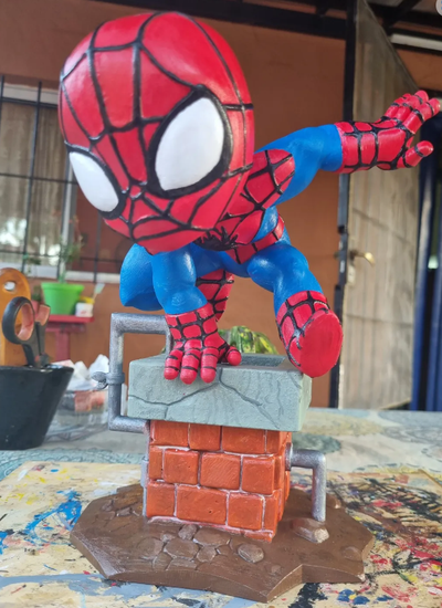 chibi spider man by andrzej juguetes juegos caracteres 3d print model - Mito3D