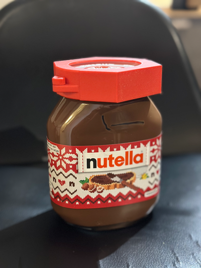 nutella lock 3d no support & print in place by arnauz tools gadgets 3d print model - Mito3D