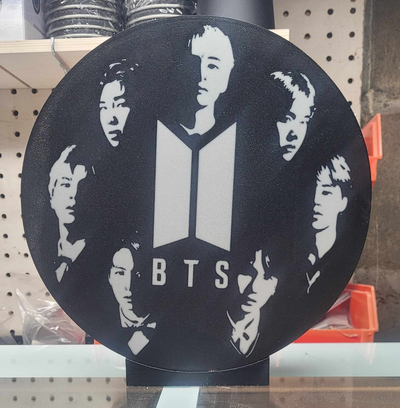 bts gölge ışık kutu by smwoodcrafts ev halkı dekor kpop k pop hafif kutu 3d print model - Mito3D