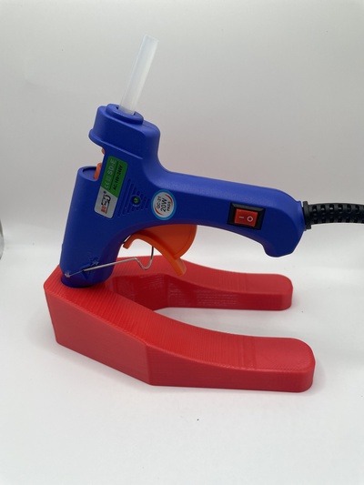 heiß kleben gewehr 3d stift halter unterstützung by automontronik drucker zubehör 3dpen heißklebepistole 3d print model - Mito3D