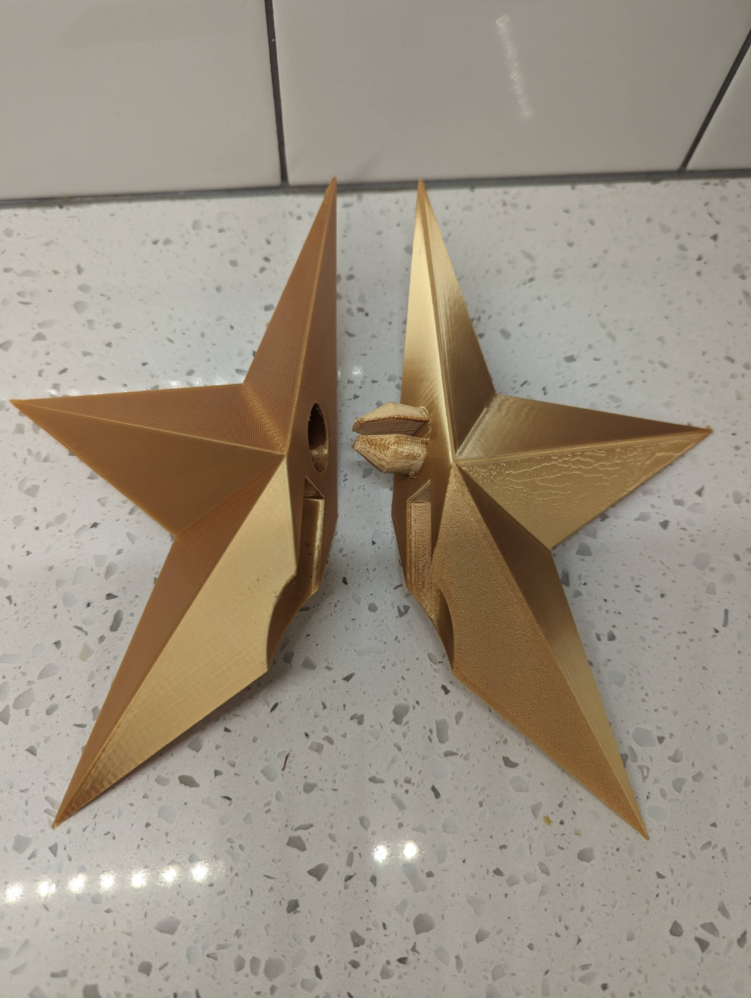 natal árvore estrela by jimmy casa festividades ouro 3D print model - Mito3D