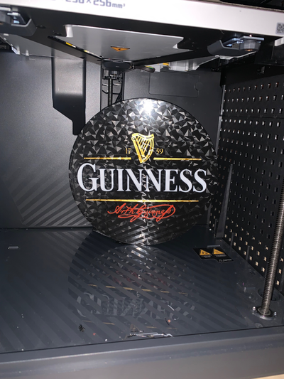 guinness led caja ligera by gare sb arte señales logos irlanda 3d print model - Mito3D