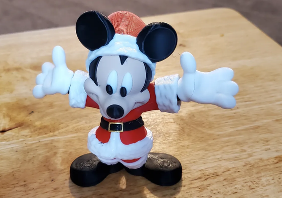 topolino topo natale by andrzej giocattoli giochi micky 3d print model - Mito3D