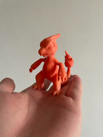 charmeleon pokémon by phyxoo miniatures créatures 3d print model - Mito3D