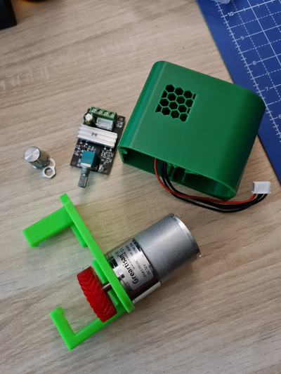 bambulab motor fahrt spule adapter ams filament schalter by xentobi 3d drucker zubehör x1 x1c p1p p1s p1series amslite werkzeuge bambu aufwickler re spooler 3d print model - Mito3D