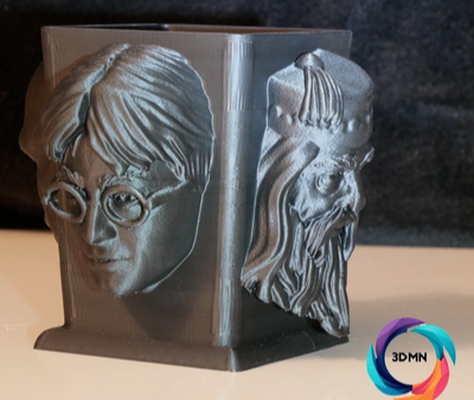 harry potter pencil holder by 3dmn props & cosplays pen storage orgainizer voldemort dobby dumbledore ams multi color games game movies movief film book books box fun cool multicolor 3d print model - Mito3D