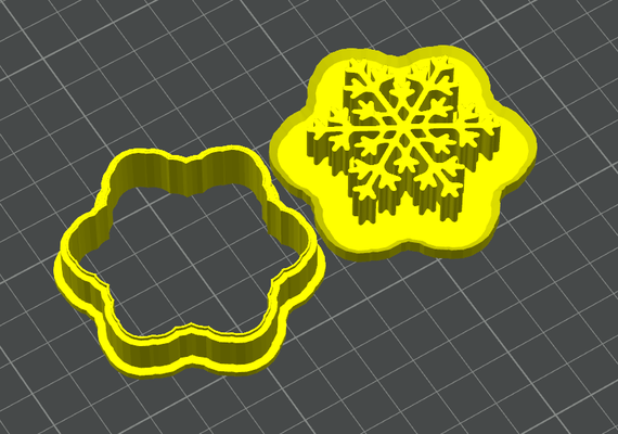 snowflake 3 - cookie cutter by printesion household house models christmas cookiecutter navidad cortadodegalletas cortadosdegalleta 3d print model - Mito3D