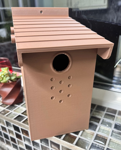 vogel nest box blaumeise by artlekoi haushalt garten nistkasten chickadee kohlmeise weidenmeise rspb 3d print model - Mito3D