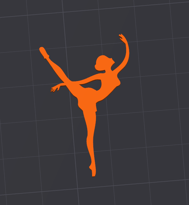 ballerino sagoma by snypers85 arte 2d 3D print model - Mito3D