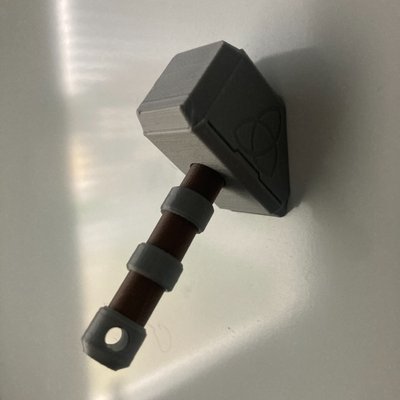 mjolnir thor martello magnete by yakubhroch domestico arredamento thor 3d print model - Mito3D