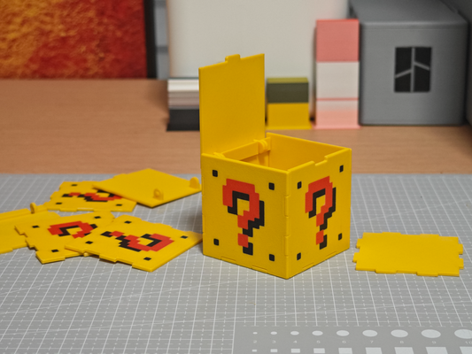 überraschend geschenk box by ryan zhang haushalt dekor super mario werkzeug puzzle würfel spielzeug block container 3d print model - Mito3D