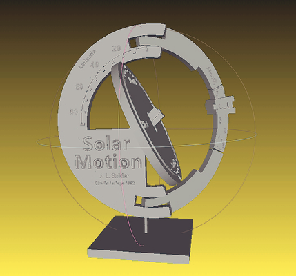 solaire mouvement démonstrateur by xchgre éducation physique astronomie 3d print model - Mito3D