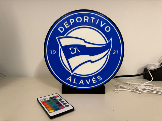 lampara escudo alaves by oscar27 haushalt dekor lampe led vitoria 3d print model - Mito3D