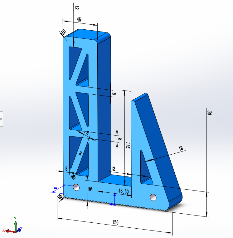 vertikale halterung stand rack mounted server 1u by i2cypone haushalt büro rack zubehörteil 3D print model - Mito3D