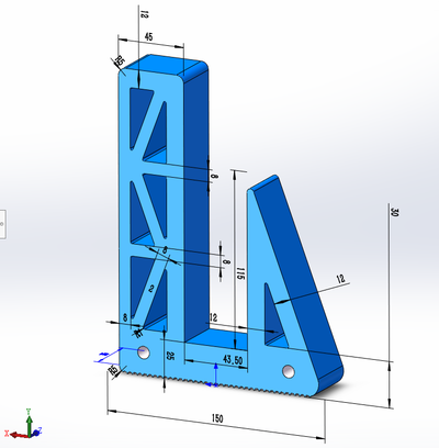 verticale staffa in piedi rack mounted server 1u by i2cypone domestico ufficio accessorio 3d print model - Mito3D