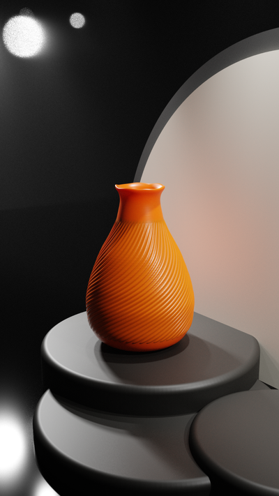 minimal spiral vase no unterstützt erforderlich by sutnaar haushalt dekor minimalistisch klein dekoration küche blumen unterstützung wasser farbe wunderschönen spiralvase minimalvase modern mitte jahrhundert 3d print model - Mito3D