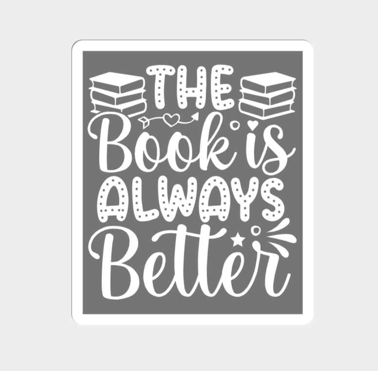 book is sign lover wall art 2d by 3d prints week books reading library read reader nerd gift idea 3D print model - Mito3D