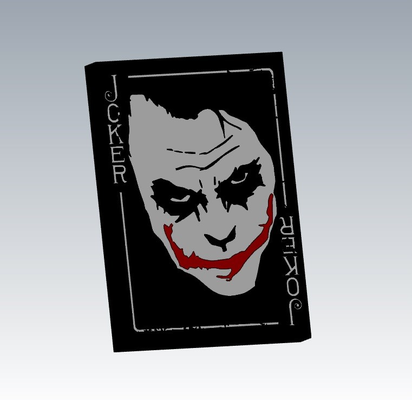 joker - heath ledger lightbox by marzl hobby & diy electronics batman 3d print model - Mito3D