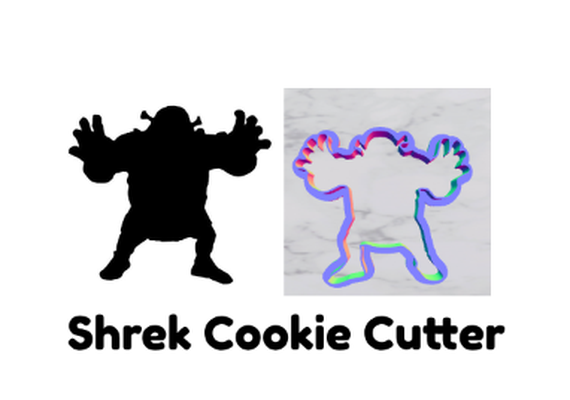 shrek biscoito cortador by goldiesvinil casa modelos argila ogro 3d print model - Mito3D