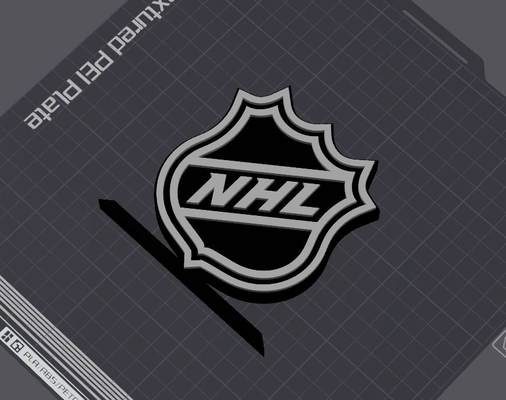 nhl logo mesa estante soporte by 5kyrunn3r arte señales logos nacional hockey liga hielo america estados unidos américa norte tienes canadá stanley taza firmar ams listo 3d print model - Mito3D