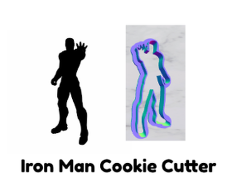 iron man cookie cutter by goldiesvinyl household house models marvel avengers stark tony clay 3d print model - Mito3D