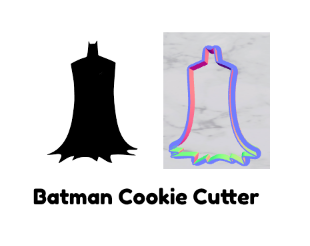 batman biscoito cortador by goldiesvinil casa modelos homem bastão wayne bruce liga justiça dc 3D print model - Mito3D