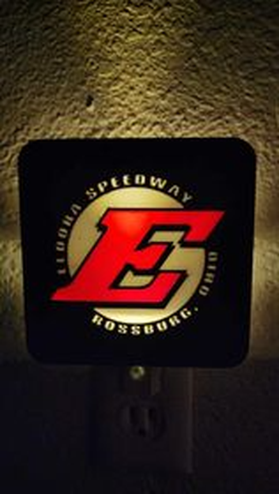 eldora logo nuit lumière boîte assiette by shaggys3d 3d imprimante pièces veilleuse boite lampe speedway course 3d print model - Mito3D