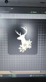 inverno cervo notte luce scatola by shaggys3d 3d stampante parti lightbox lampada piatto natale 3D print model - Mito3D