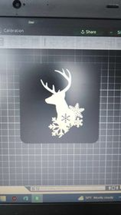 inverno cervo notte luce scatola by shaggys3d 3d stampante parti lightbox lampada piatto natale 3d print model - Mito3D