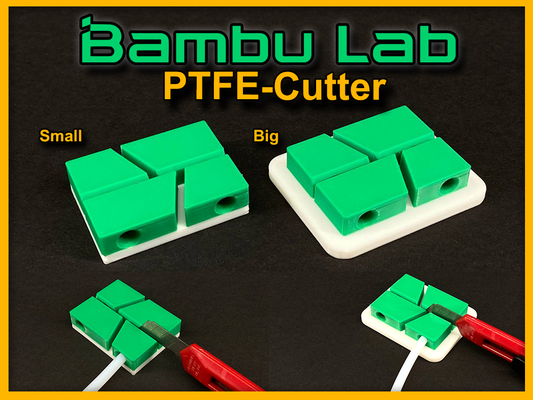 bambu lab ptfe-cutter by wing-art 3d printer accessories a1 mini ams bambulab asm x1 carbon x1c ptfe clip cutter ptfecutter cut hose adapter tube 4mm cap connector 4mmconnector accessory accessori accesories tray tool box board tools stanleyknife bowden lube 3d print model - Mito3D