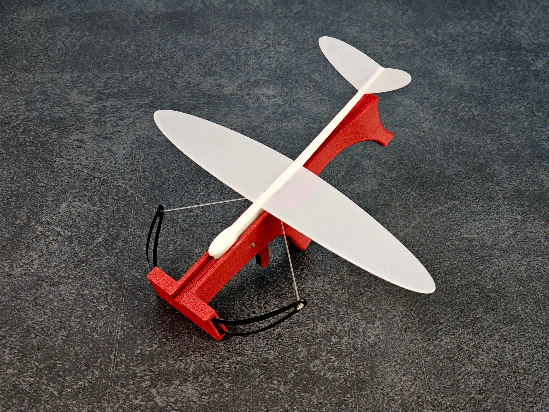 indoor glider v-tail airplane - hand launch shootable slope by curiouscoon hobby & diy vehicles sailplane fast print toy toyplane flight flying hobbyist musthave vehicle aeronautics aerodynamic aerodynamics physics learning educational 3D print model - Mito3D