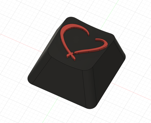 l is love - corsair k95 keycap by nivenante tools gadgets cap rgb key mx cherry heart cherrymx mechanicalkeyboard contest valentines mxcherry cherrykeycap taste tastatur cherrykeycaps mechanisch cherryswitches wettbewerb lvoe 3d print model - Mito3D