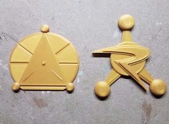 consejo of ricks policía almiar insignia by tecnología superar arte moneda insignias consejo ladrillos rickandmorty 3d print model - Mito3D