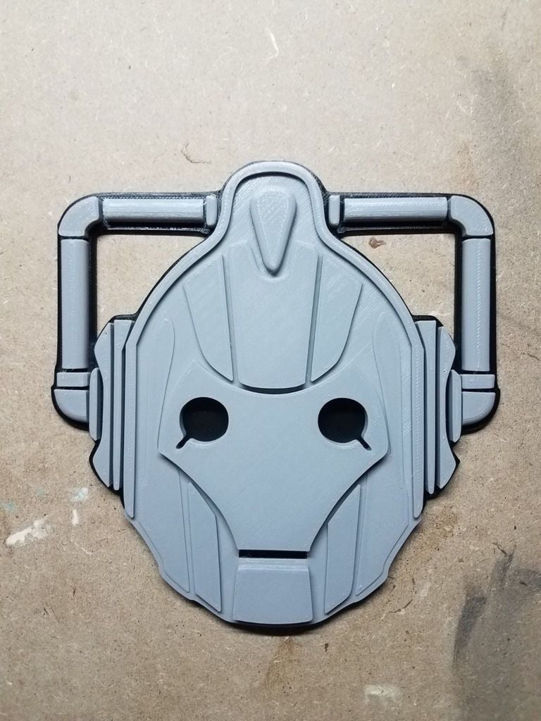 cyberman parete arte by tech sensibilizzazione modelli dottor 3D print model - Mito3D