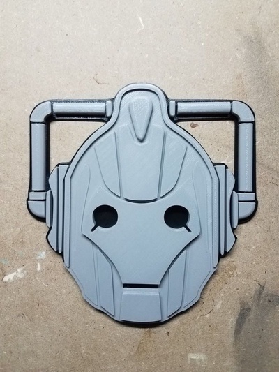 cyberman parete arte by tech sensibilizzazione modelli dottor 3d print model - Mito3D