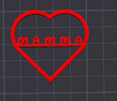 cuore maman by snypers85 art 2d cœur 3d print model - Mito3D