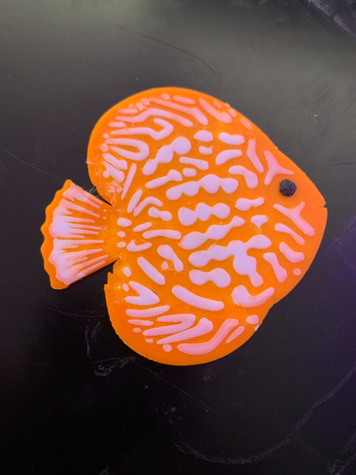 gadget pesce discus by silviopastori78 arte modelli acquario 3d print model - Mito3D