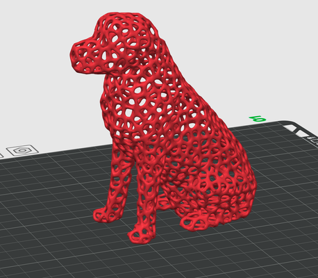 voronoi cane by terabite miniature creature 3d print model - Mito3D