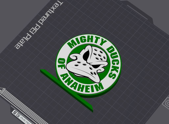 anaheim potente anatre tavolo in piedi by 5kyrunn3r arte segni loghi of california nhl nazionale hockey lega america uniti d'america ghiaccio stanley tazza ams pronto 3d print model - Mito3D