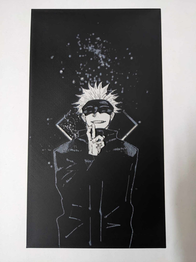 jujutsu kaisen satoru - hueforge by dusty07 art 2d 3d print model - Mito3D