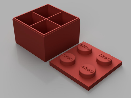 lego caja 2x2 16cm v2 by gimmy3d casa decoración lego 3d print model - Mito3D