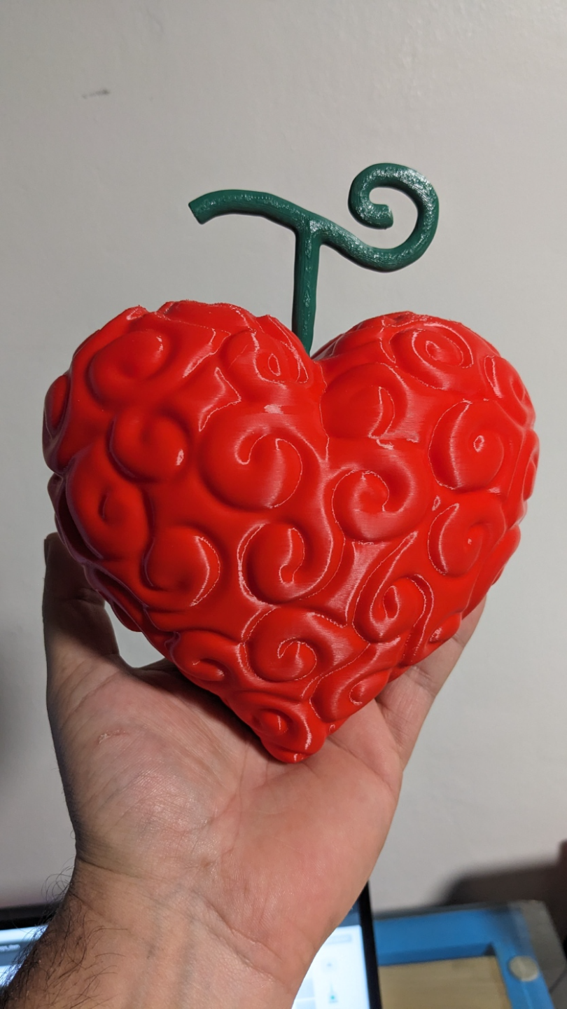 diavoli frutta ope mi pezzo by standitupstore arte sculture logo rufy nomi anime manga naruto zoro usopp sanji oro roger bambu cuore san valentino giorno vday forma 3D print model - Mito3D