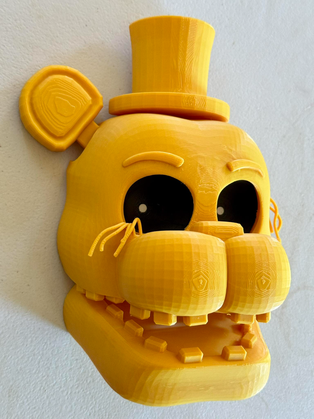 dorado freddy máscara noches at freddy's by faran3d accesorios cosplays mascaras cascos fnaf decoración cosplay 3D print model - Mito3D