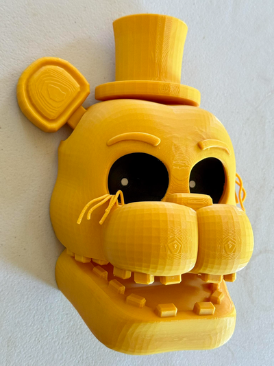 golden freddy mask - five nights at freddy's by faran3d props & cosplays masks helmets fnaf decoration cosplay 3d print model - Mito3D