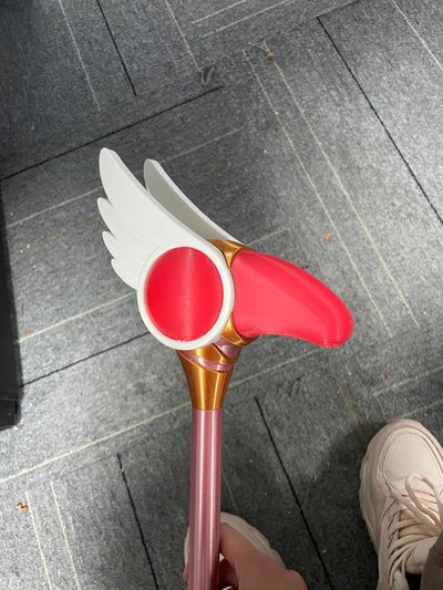 palyaço kamış asa cardcaptor sakura yeniden karıştırılmış by evren sahne cosplays kopya silah 3d print model - Mito3D