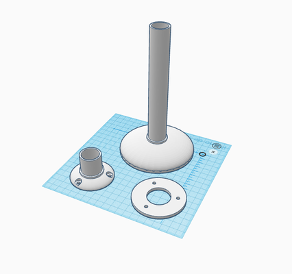 dahua fisheye ceiling bracket by one1973 education engineering camera 3d print model - Mito3D