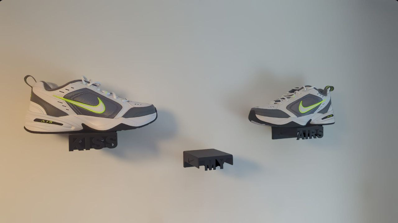 nike parede suporte beijo my ar by baumgart05 moda calçados schuh sapatos alça vagabundo michael jordânia 3D print model - Mito3D